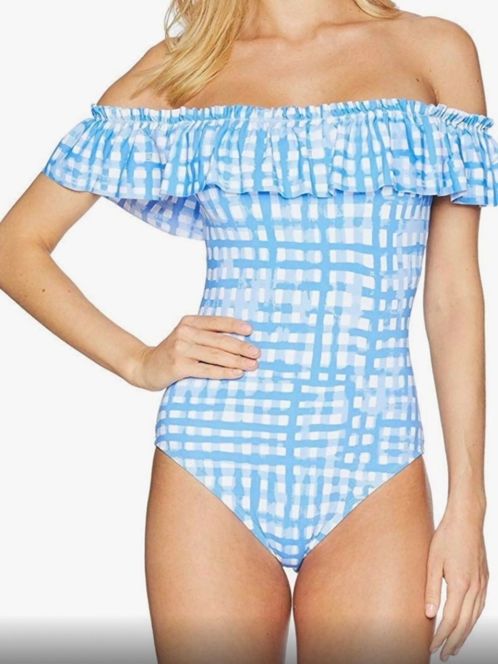 Lilly Pulitzer Fiesta Bennett Bathing Swimsuit Gingham 12